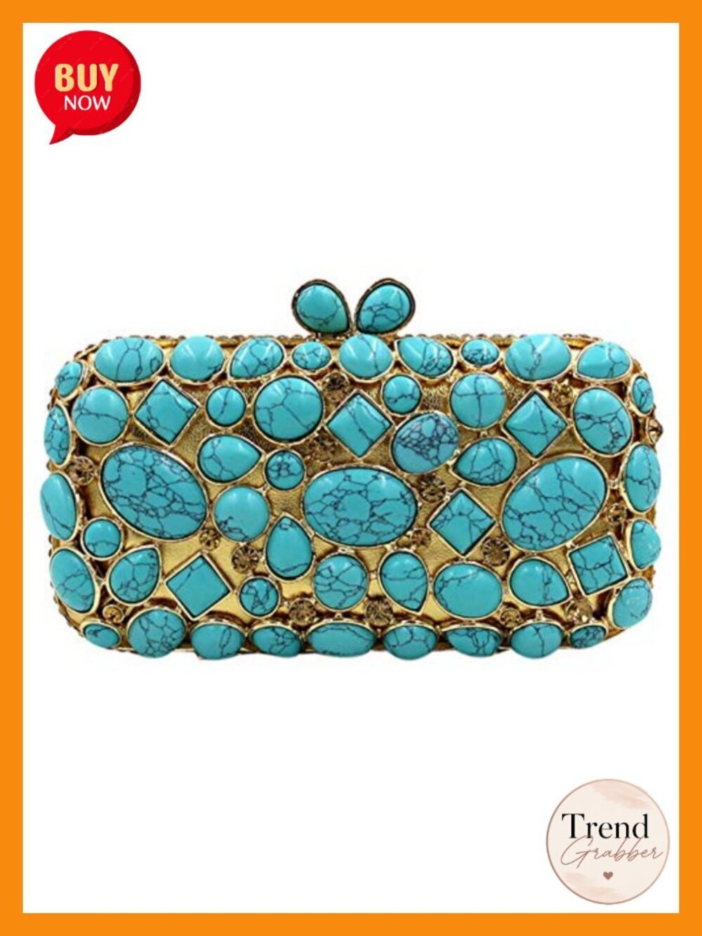 Ladies Evening Clutch Purse with Chain Rhinestone Luxury Handbag